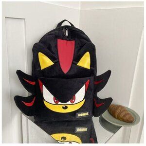 Sonic Shadow Black Backpack School Bag Shoulders Outdoor Bag Mochila - New